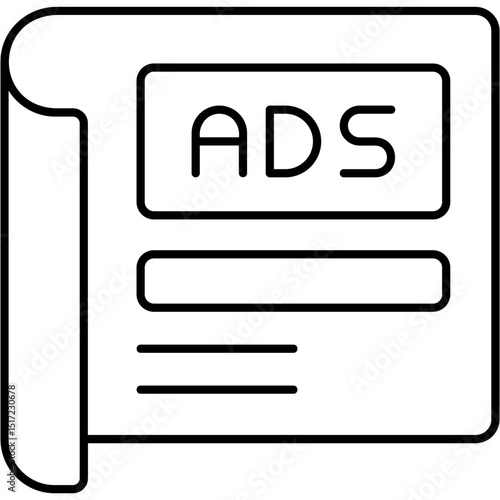 Magazine Ads Icon