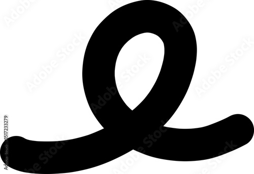 Freeform Scribbled Looped Curve