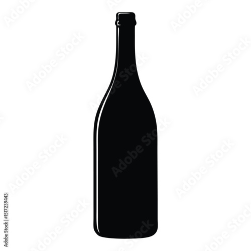 Elegant black glass filled with wine, adorned with a delicate vine and willow silhouette—capturing a blend of nature’s grace and refined sophistication in one scene.
