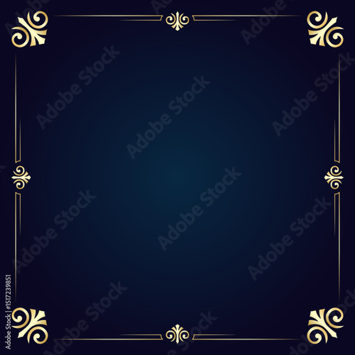 Gold Foil Frame Clipart