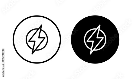 Lightning icon vector illustration. electric sign and symbol. power icon. energy sign