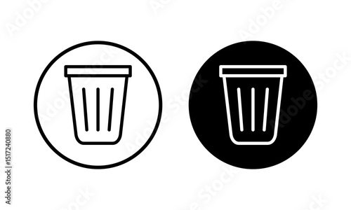 Trash icon vector illustration. trash can icon. delete sign and symbol.