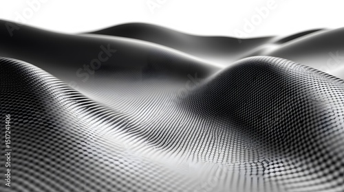 Abstract pattern of a wavy, textured surface.