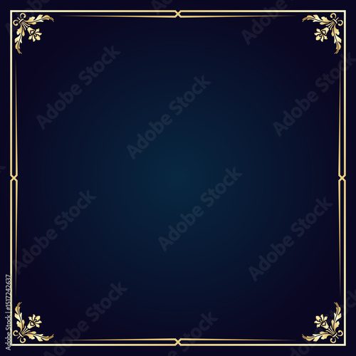 Gold Border Frame for Photoshop
