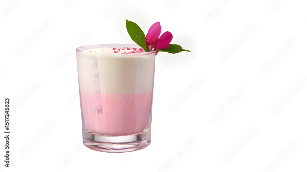 strawberry milkshake with mint strawberry milkshake with mint