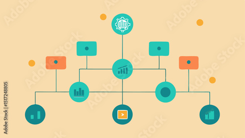 AIDriven Decision Tree A visual representation of a decision tree branching out with different trading options based on market data showing the complexity of algorithm decisions.