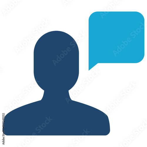 Speaking Person Icon