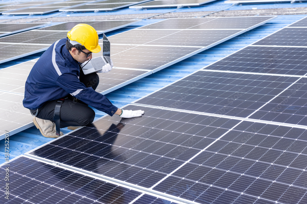 custom made wallpaper toronto digitalmale engineer installing solar photovoltaic panel system.