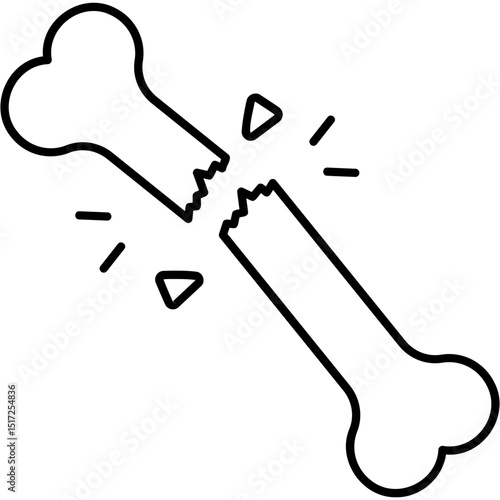 Broken Bone Icon