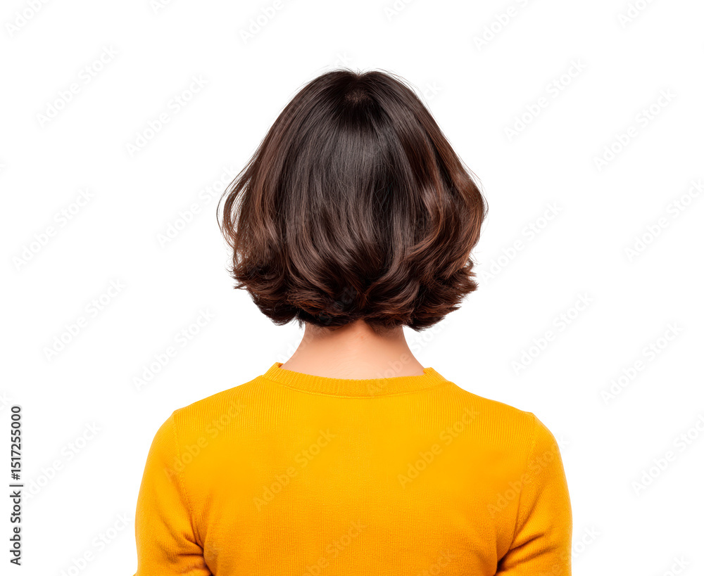 A woman with a stylish bob haircut A woman with a stylish bob haircut