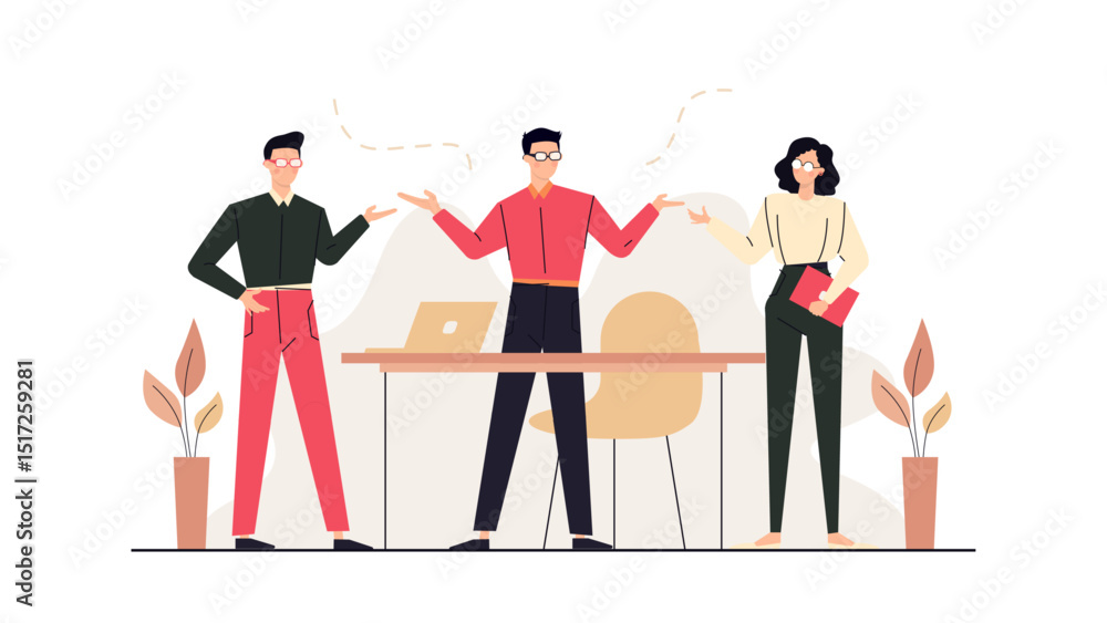 Naklejka premium business teamwork collaborating ini meeting room preparing new project