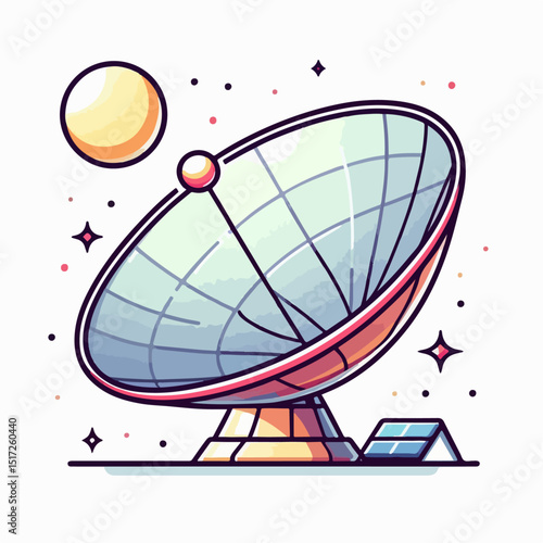 parabola vector illustration