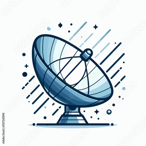 parabola vector illustration
