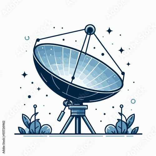 parabola vector illustration