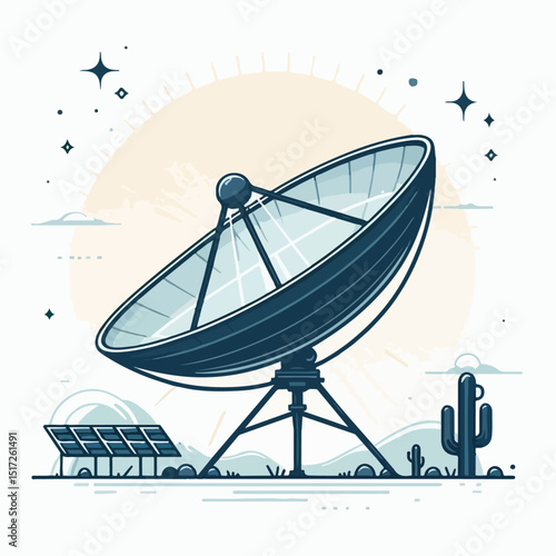 parabola vector illustration