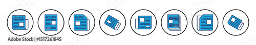 Newspaper icon vector. news paper vector sign