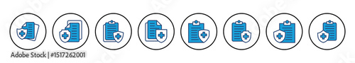 Medical insurance icon vector. health insurance icon