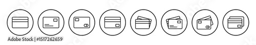 Credit card icon vector. Credit card payment icon vector