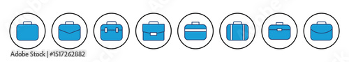 Briefcase icon vector. suitcase icon. luggage symbol.