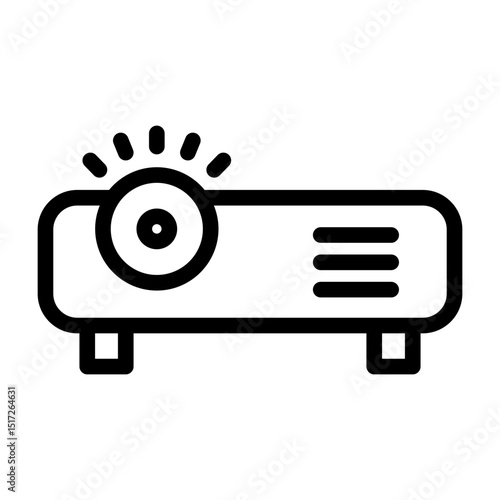 projector line icon