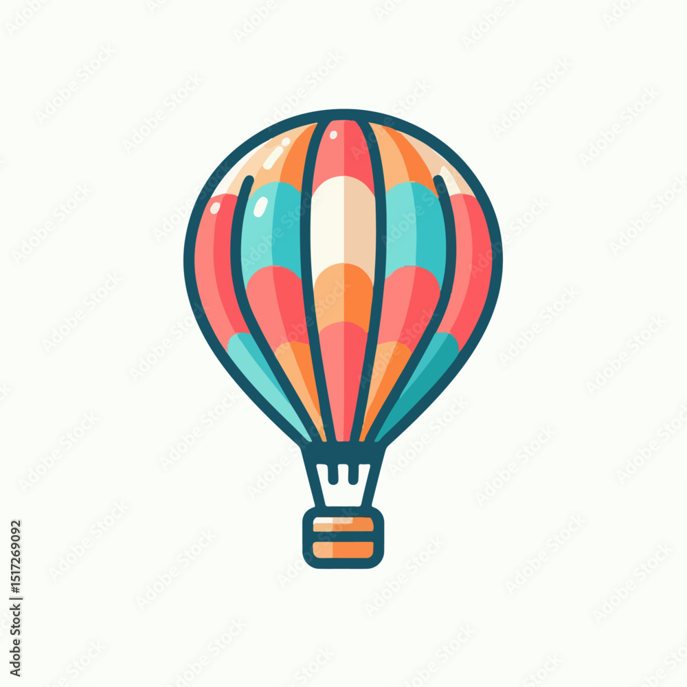 Fototapeta premium hot air balloon vector illustration