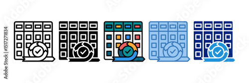 Kanban Board Icon Element For Design