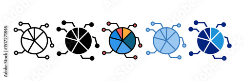 Resource Allocation Icon Element For Design