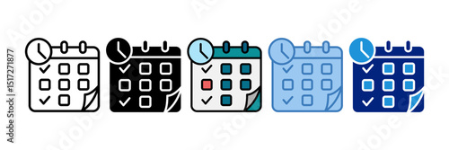 Schedule Icon Element For Design