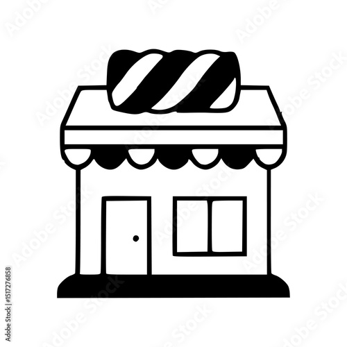 candy shop storefront icon