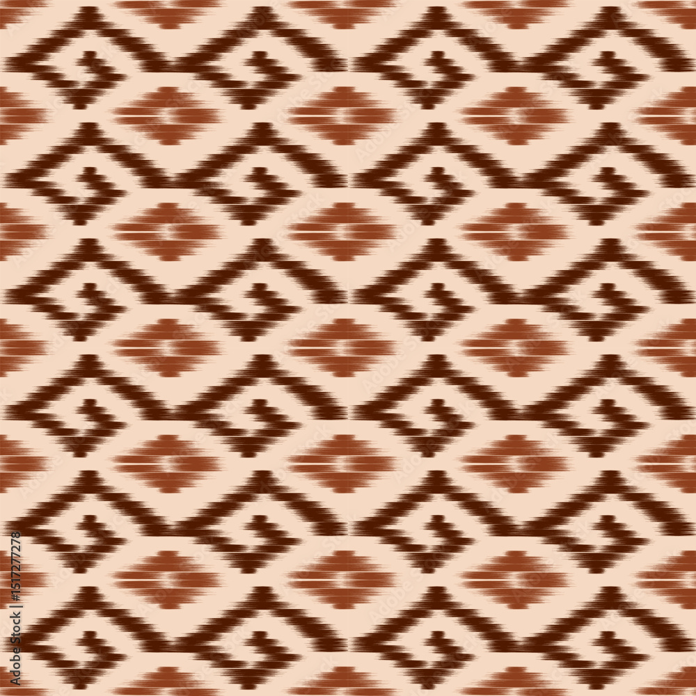 An abstract Ikat floral-inspired pattern with blooming wave motifs. Designed for lifestyle branding and creative stationery ,knitted wool texture. An abstract Ikat floral-inspired pattern with blooming wave motifs. Designed for lifestyle branding and creative stationery ,knitted wool texture.