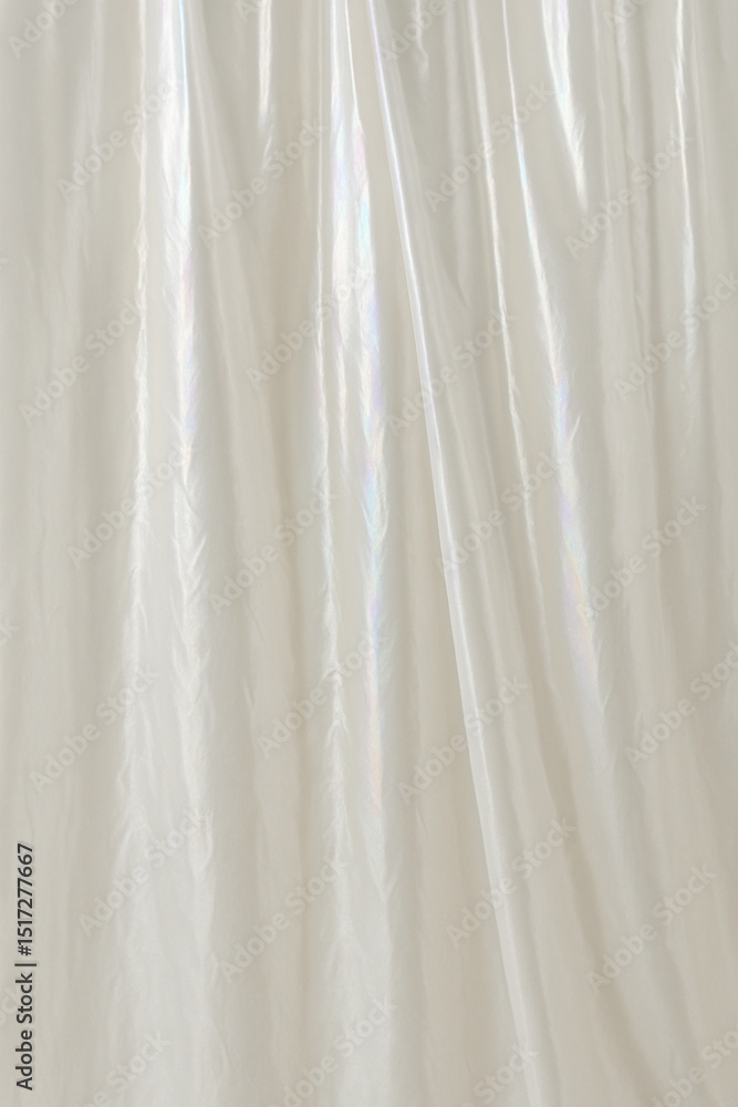Obraz premium Light Pearl Iridescent Fabric Texture for Minimal Elegant Design