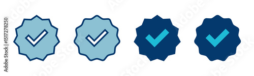 Free Download verified icon vector isolated on white background. verification check mark. approved icon - GFXLoad