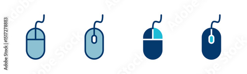 Computer Mouse Icon vector isolated on white background. Computer mouse vector icon
