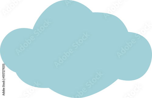 Fluffy cloud design vector illustration