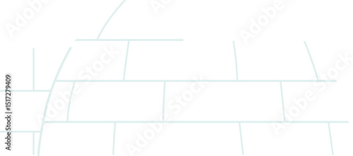 Ice igloo house vector illustration