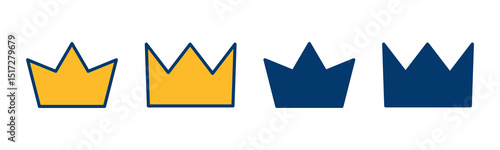 Free Download Crown Icon vector isolated on white background. Crown symbol. Crown vector icon - GFXLoad