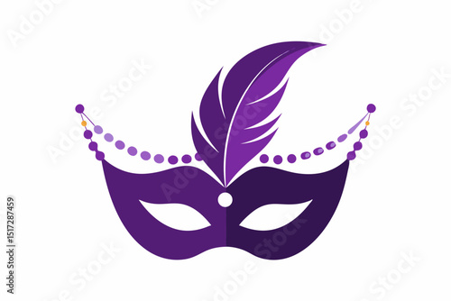 carnival mask isolated on white