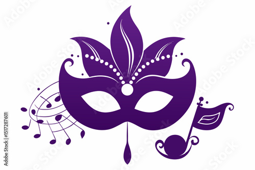 carnival mask vector illustration