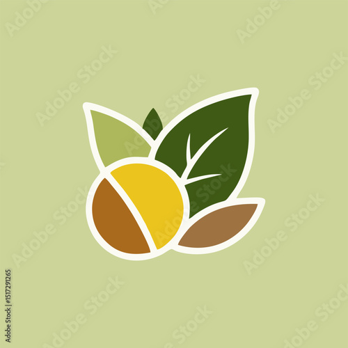 A playful logo featuring cartoon-style vegetables with smiling faces, suitable for an organic food brand aimed at children.