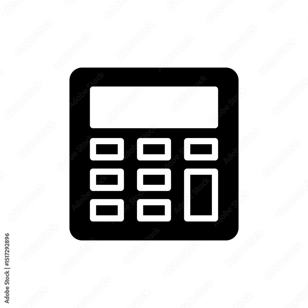 Calculator icon symbol for apps and websites. Accounting calculator sign and symbol. Calculator icon symbol for apps and websites. Accounting calculator sign and symbol.