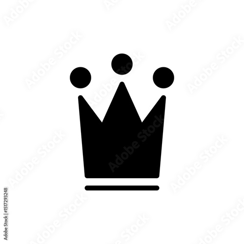 Crown icon symbol for apps and websites. crown sign and symbol