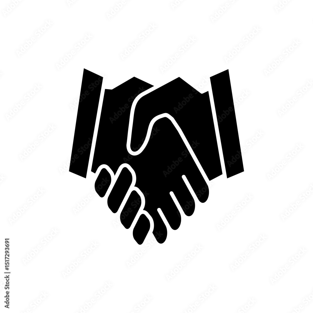 Handshake icon symbol for apps and websites. business handshake sign and symbol. contact agreement Handshake icon symbol for apps and websites. business handshake sign and symbol. contact agreement