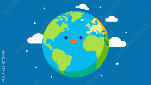 Cartoon Style The entire globe designed in a playful cartoon style for an approachable fun feel.