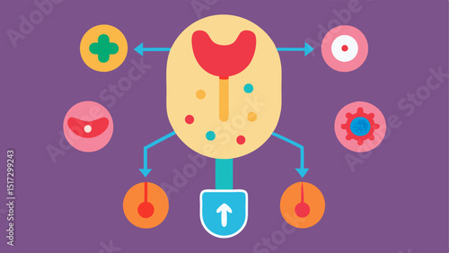Hormonal Interaction Visualization A diagram showing how different hormones interact within the body highlighted with arrows and color coding for clarity.