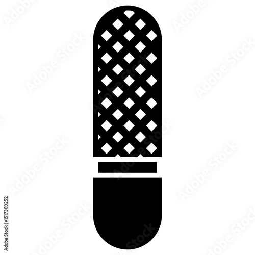 Nail file solid icon