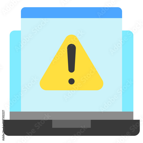 Alert flat color, mini illustration icon. use for modern concept, print, UI, UX kit, web and app development. Vector related to account management, ecommerce, banking and finance.