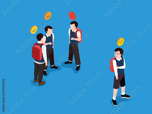 child and an adult struggle to pull a giant smartphone displaying KIDS GAME away from a stack of school books isometric 3d vector illustration