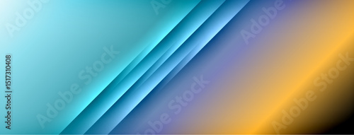 Abstract gradient background. Blue transitions to orange via purple shades. Diagonal lines create dynamic visual effect. Minimalist design.