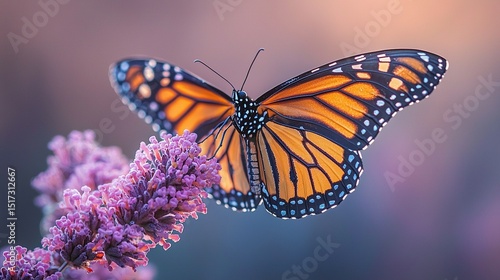 Beautiful monarch butterfly