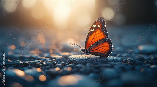 Beautiful monarch butterfly